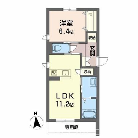 カーサキララの物件間取画像